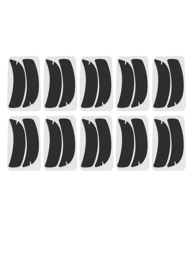 Uxsiya 10 Pairs Reusable Silicone Eyelash Extension Patches with Flexible Notch Under Eye Gel Pads for Eyelash Perming and Extensions Suitable for Beauty Salons (Black) - Image 4